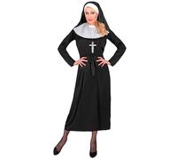 W WIDMANN MILANO Party Fashion 27522 Kostüm Nonne Costume Nun, Black, M