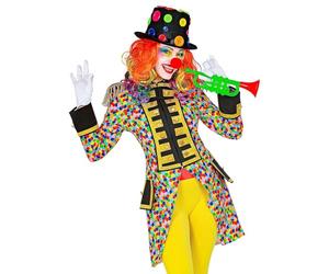W WIDMANN MILANO Party Fashion - Costume Parade Tailcoat, Rainbow, CSD, Circus Director, Guard Uniform, Clown, Showgirl, Fancy Dress Costume