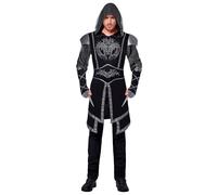 W WIDMANN MILANO Party Fashion - Dark Knight Costume for Men, Medieval, Dark, Gothic, Carnival, Halloween, Theme Parties