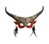 W WIDMANN MILANO Party Fashion - Devil with Horns Demon Eye Mask Accessory Halloween