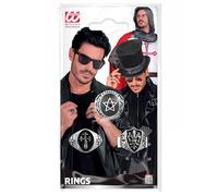 W WIDMANN MILANO Party Fashion - Fashion Jewelry Ring Adult Accessory Halloween Gothic Events