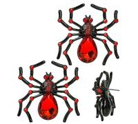 W WIDMANN MILANO Party Fashion - Fashion Spider with Rhinestones for Adults Halloween Carnival Daily Wear