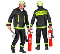 Widmann 08823 Men's Fireman Costume Black L