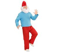 Widmann 11013737 Gran Nano 23740 Large Costume with Top, Trousers, Hat, Gnome, Elves, Carnival, Theme Party, Solid, Multicoloured, XXL