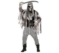 W WIDMANN MILANO Party Fashion - Ghost Ship Pirate Costume for Men, Skeletons, Skulls, Gothic, Dark, Horror, Corsairs, Buccaneers, Zombies, Halloween, Carnival, Theme Parties, Size L