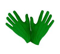 WIDMANN 46382 Adult Green Unisex Clown Gloves. Fancy Dress Costume Accessory, Outfit, World Book Day, Halloween, Carnival, Circus