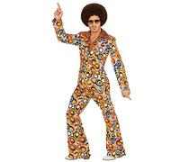 W WIDMANN MILANO Party Fashion - Groovy 70s Style Costume for Men, Disco, Dancers, Show, Carnival, Theme Parties, Size L, Yellow