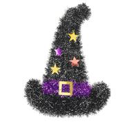W WIDMANN MILANO Party Fashion - Halloween Decoration Tinsel Various Patterns Pumpkin Ghost Witch Hat Wall Decor