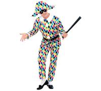 W WIDMANN MILANO Party Fashion - Harlequin Costume, Jester, Theatre, Carnival, Theme Party