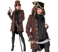 W WIDMANN MILANO Party Fashion - Historical Coat for Multiple Characters Pirate Steampunk Fancy Dress Costumes