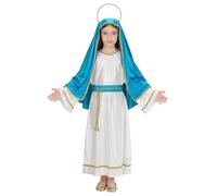 W WIDMANN MILANO Party Fashion - Holy Mary Costume for Girls, Bible, Easter, Carnival, Theme Parties, Religious Parties, Size 116 cm / 4-5 Years