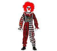 W WIDMANN MILANO Party Fashion - Horror Clown Costume for Children, Circus, Psycho, Halloween, Carnival, Theme Parties