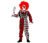 W WIDMANN MILANO Party Fashion - Horror Clown Costume for Children, Circus, Psycho, Halloween, Carnival, Theme Parties