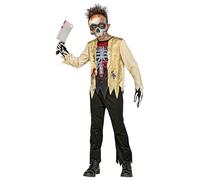W WIDMANN MILANO Party Fashion - Kids Zombie Skeleton Costume 3 Pieces Horror Psycho Killer Undead Halloween
