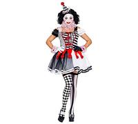 W WIDMANN MILANO Party Fashion - Kostüm Miss Harlekin, Kleid, Clown, Pantomime, Zirkus, Halloween