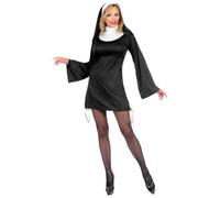W WIDMANN MILANO Party Fashion 07544 Kostüm Nonne Costume Nun, Solid, Black, XL