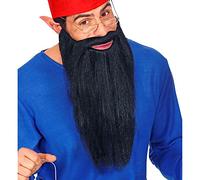 W WIDMANN MILANO Party Fashion - Long Beard with Moustache for Adults, Costumes, Gnomes, Goblins, Elves, Wizards, Clergymen, Farmers, Hunters, Theater, Carnival, Halloween