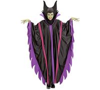 W WIDMANN MILANO Party Fashion - Malefizia Costume for Women with Hat, Fantasy, Fairy Tales, Dark, Gothic, Halloween, Carnival, Theme Parties
