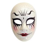 W WIDMANN MILANO Party Fashion - Mask Doll Face Horror Clown Plastic Porcelain Doll Scary Halloween Costume