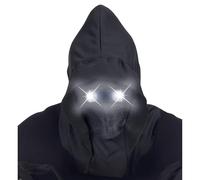 W WIDMANN MILANO Party Fashion - Mask Invisible Face with Hood and Luminous Eyes, Fade in Fade Out Effect, Halloween