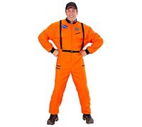 W WIDMANN MILANO Party Fashion - Men's Astronaut Space Suit, Carnival, Theme Parties, Size L, Orange