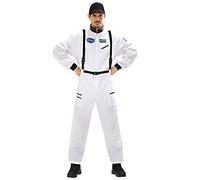 W WIDMANN MILANO Party Fashion - Men's Astronaut Space Suit, Carnival, Theme Parties, Size M, White