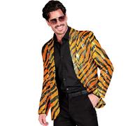 W WIDMANN MILANO Party Fashion - Men's Sequin Jacket | Shiny 70s disco blazer, suit jacket for festival, carnival and eye-catching party looks