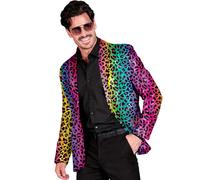 W WIDMANN MILANO Party Fashion - Men's Sequin Jacket | Shiny 70s disco blazer, suit jacket for festival, carnival and eye-catching party looks