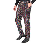 W WIDMANN Milano Party Fashion Men's Sequin Pants Sequin Pants (Pack of 1)