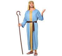 W WIDMANN MILANO Party Fashion - Men's Shepherd Costume with Headdress, Religious Parties, Easter, Bible, Living Nativity Scene, Carnival, Theme Parties