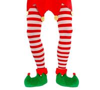 W WIDMANN MILANO Party Fashion - Men's Striped Tights, Elf, Joker, Jester, Goblin, Clown, Halloween, Carnival, Theme Parties, 70 DEN