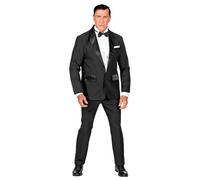 W WIDMANN MILANO Party Fashion Men's Widmann T-Shirt Rocker/Biker Man | Groovy Style Disco Shirt Eye-catching Retro Design Costume for Carnival & Theme Party