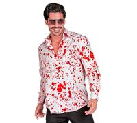 W WIDMANN MILANO Party Fashion Men's Widmann WIDMANN - Bloody shirt, white with blood stains, horror costume, Halloween fancy dress (pack of 1)