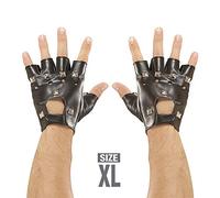 WIDMANN Rockers, Bikers, Punk Gloves Adults, Multicoloured, XL, 46908