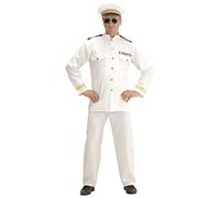 WIDMANN 11009637 Navy Captain Costume, White, S
