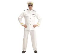 WIDMANN 11009640 Navy Captain Costume, White, XL