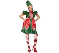 W WIDMANN MILANO Party Fashion - Santa's Helper Elf Costume for Women, Gnomes, Elves, Fairy Tales, Fantasy, Carnival, Theme Parties, Size S