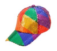 W WIDMANN MILANO Party Fashion - Sequin Baseball Cap, Hat in Various Colours and Patterns, Capy, Fancy Dress Accessory