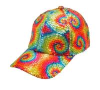 W WIDMANN MILANO Party Fashion - Sequin Baseball Cap, Hat in Various Colours and Patterns, Capy, Fancy Dress Accessory