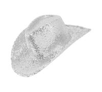 W WIDMANN MILANO Party Fashion - Sequin Cowboy Hat | Glittering Cowboy Hat with Sequins, Western Accessory for Carnival, Theme Party, Festival, JGA