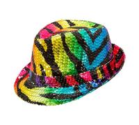 W WIDMANN MILANO Party Fashion - Sequin Hat Fedora Fancy Dress Costume Accessory