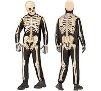 W WIDMANN MILANO Party Fashion - Skeleton Children's Costume Set with Mask, Complete Outfit for Halloween and Carnival