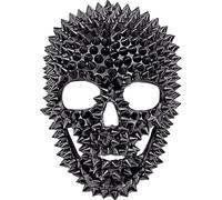 W WIDMANN MILANO Party Fashion - Skull Mask with Studs for Adults, Costume Accessory for Halloween