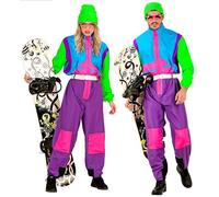 W WIDMANN MILANO Party Fashion - Snowboarder Costume Unisex Adult, 80s, 90s, Après-Ski Party, Skiers, Carnival, Theme Parties