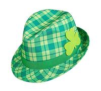 Widmann 14352 ? Fedora Hat ? Saint Patrick's Day With Irish Green Shamrock Lucky Four Leaf Clover