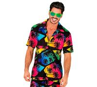 Widmann 10102 Hawaii Outfit, Floral, Black, L-XL