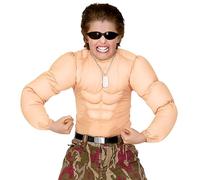 Widmann 42949 T-shirt de Musculation pour Enfants Kids Bodybuilding, Solid, Beige, 164