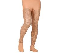 WIDMANN Mens Hairy Leg Tights, 60 Denier, Hairy Tights, Bad Taste, Theme Party, Carnival, Stag Night, Novelty Tights (XL)