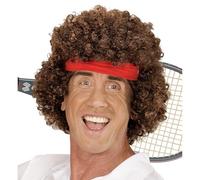 Widmann 06745 Tennis Player Wig with Headband Multi-Coloured