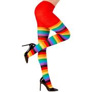 W WIDMANN MILANO Party Fashion - Tights, rainbow, 75 DEN, accessories for carnival costumes